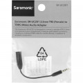 Адатпер Saramonic SR-UC201 3.5mm TRS Female to 3.5mm TRRS Male Adapter Cable for Smartphones (3")