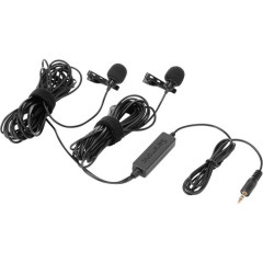 Мікрофон Saramonic Lavalier Microphone with 2 Microphone Capsules and Mic clips for DSLR Camera/Phone (LavMicro 2M)