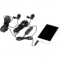 Мікрофон Saramonic Lavalier Microphone with 2 Microphone Capsules and Mic clips for DSLR Camera/Phone (LavMicro 2M)