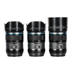 Объективы Sirui Sniper 23mm, 33mm & 56mm F1.2 APSC Auto-Focus Lens Kit (E Mount, Black, Carbon Fiber) (AS-3S-EB)