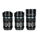 Об'єктиви Sirui Sniper 23mm, 33mm & 56mm F1.2 APSC Auto-Focus Lens Kit(E Mount, Black, Carbon Fiber) (AS-3S-EB)