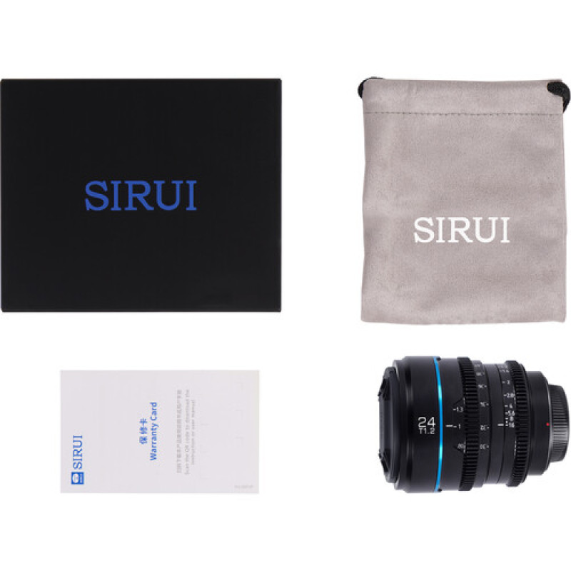 Об'єктив Sirui Night Walker 24mm T1.2 S35 Cine Lens  (E-Mount, Black) (MS24E-B)