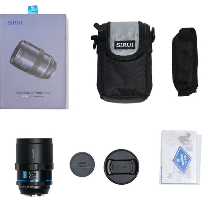 Об'єктив Sirui 40mm T1.8 1.33x S35 AF Anamorphic Lens (Micro Four Thirds, Blue Flares)