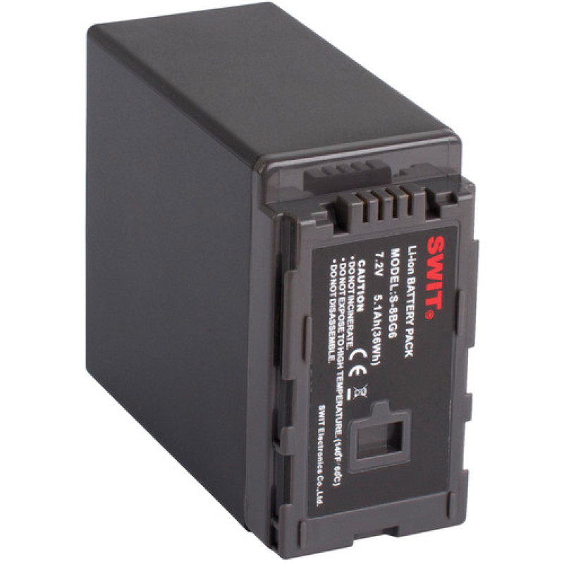 Акумулятор SWIT S-8BG6 7.2V 36Wh з виходом постійного струму для Panasonic VW-VBG6