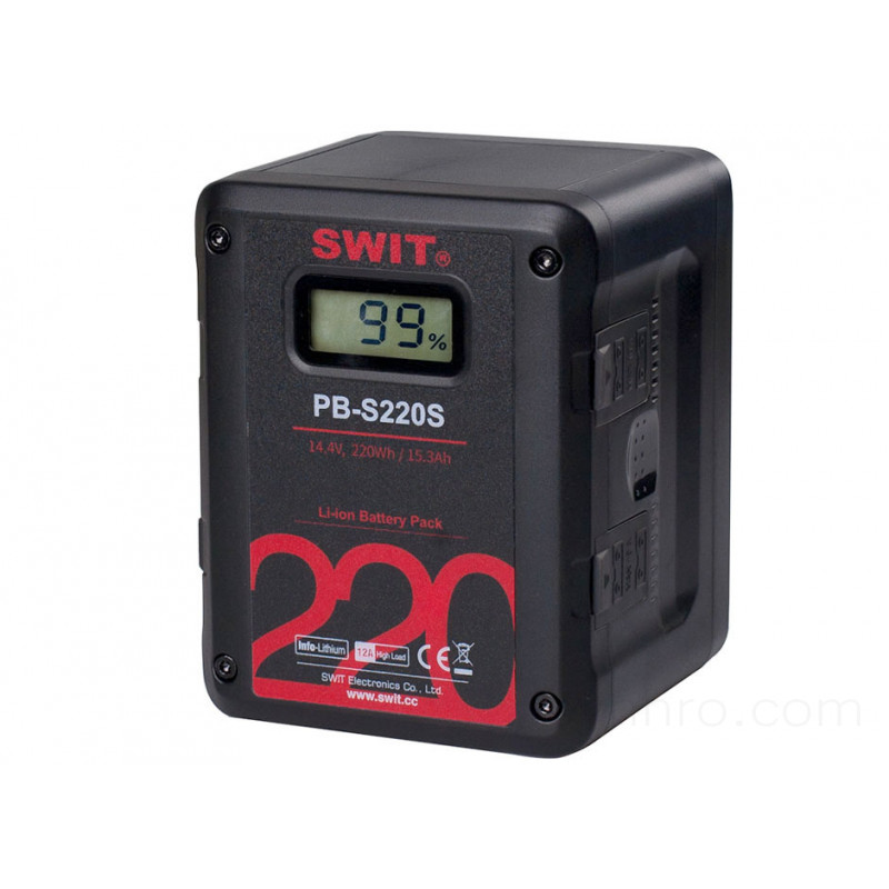 Акумулятор SWIT PB-S220S 14.4V 220Wh Multi D-Tap Heavy-Duty Digital Battery (V-Mount)
