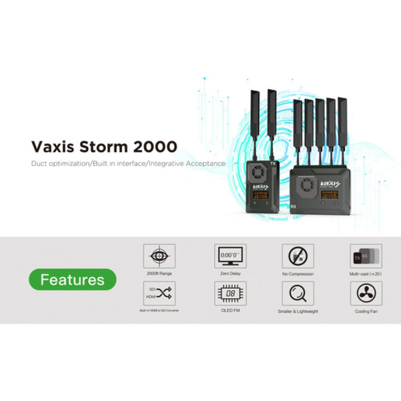 Vaxis Storm 2000 HDMI/SDI WHDI Wireless Transmission System