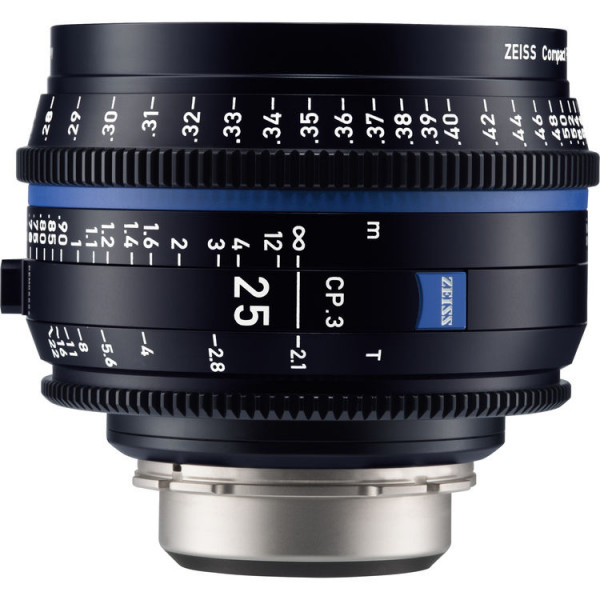 Об'єктив ZEISS CP.3 25mm T2.1 Compact Prime Lens (Canon EF Mount, Feet)