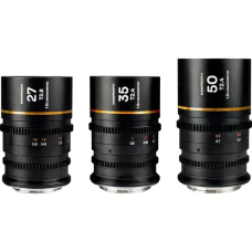 Объектив Venus Optics Laowa Nanomorph S35 Prime 3-Lens Bundle (27mm, 35mm, 50mm) (Amber) - Canon RF*