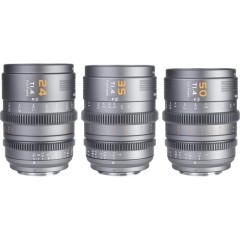 Набір об'єктивів Sirui VP-1 Vision Prime T1.4 Full-Frame Cine 3-Lens Kit (вбудований E mount + в комплекті адаптери L, Z, RF mount) (Metal Gray)