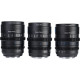 Набір об'єктивів Sirui VP-1 Vision Prime T1.4 Full-Frame Cine 3-Lens Kit (вбудований E mount + в комплекті адаптери L, Z, RF mount) (Black)