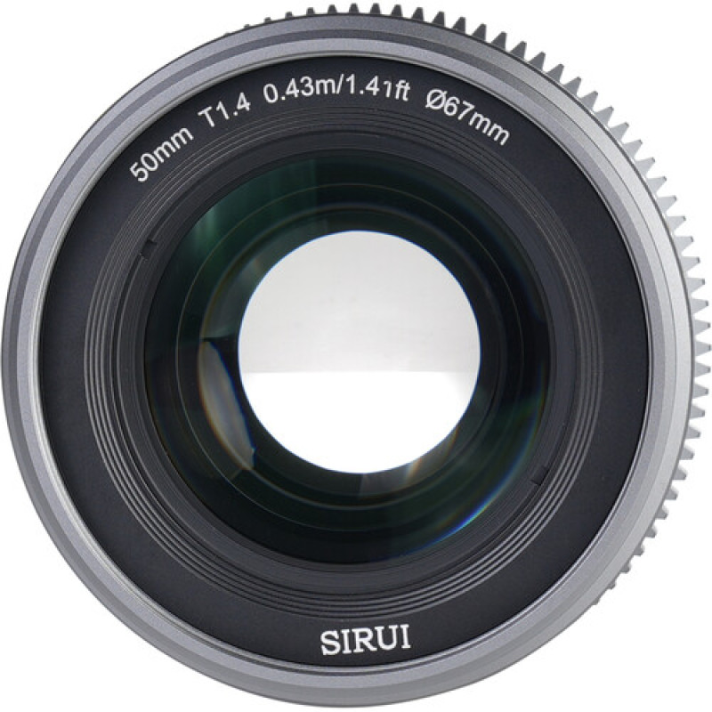 Об'єктив Sirui VP-1 Vision Prime 50mm T1.4 Full-Frame Cine Lens (вбудований E mount + в комплекті адаптери L, Z, RF mount) (Metal Gray)
