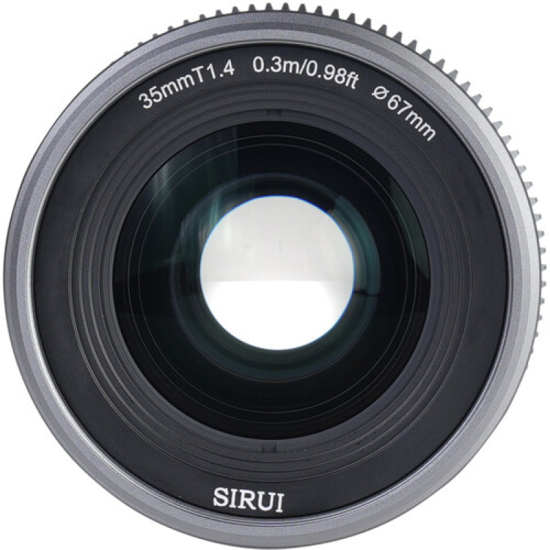 Об'єктив Sirui VP-1 Vision Prime 35mm T1.4 Full-Frame Cine Lens (вбудований E mount + в комплекті адаптери L, Z, RF mount) (Metal Gray)