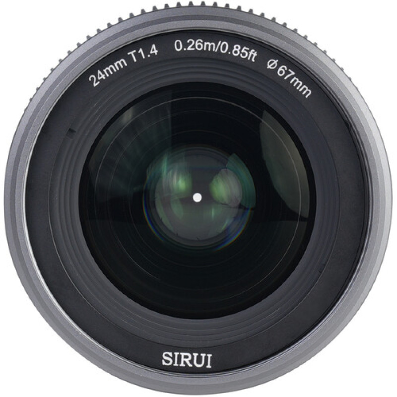 Об'єктив Sirui VP-1 Vision Prime 24mm T1.4 Full-Frame Cine Lens (вбудований E mount + в комплекті адаптери L, Z, RF mount) (Metal Gray)