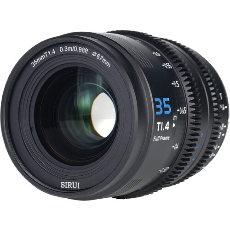 Об'єктив Sirui VP-1 Vision Prime 35mm T1.4 Full-Frame Cine Lens (вбудований E mount + в комплекті адаптери L, Z, RF mount) (Black)