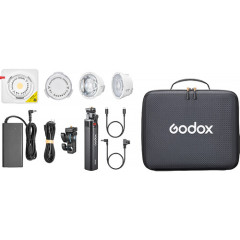 LED світло Godox ML100R Kit3 з акумуляторною ручкою BG02 (RGB) (ML100R Kit3) 