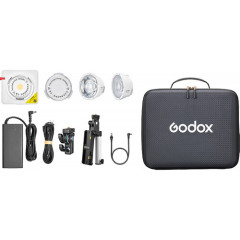 LED світло Godox ML100R Kit2 з акумуляторною ручкою AK-B01 для батарей NPF (RGB) (ML100R Kit2)