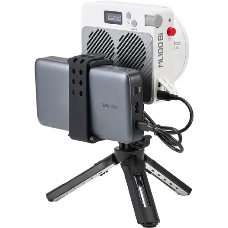 LED світло Godox ML100Bi K1 з тримачем для павербанка і лінзою 36° ( Bi-Color) (ML100Bi K1)