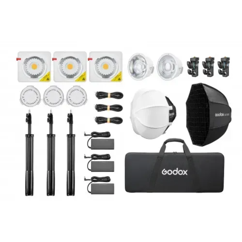Комплект LED світла Godox ML100Bi K3 kit 3 ( Bi-Color) (ML100Bi K3)