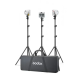 Комплект LED світла Godox ML100Bi K3 kit 3 ( Bi-Color) (ML100Bi K3)