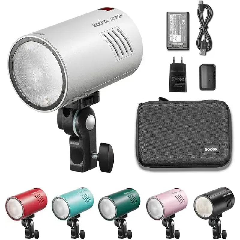 Спалах студійний автономний Godox AD100Pro (білий)