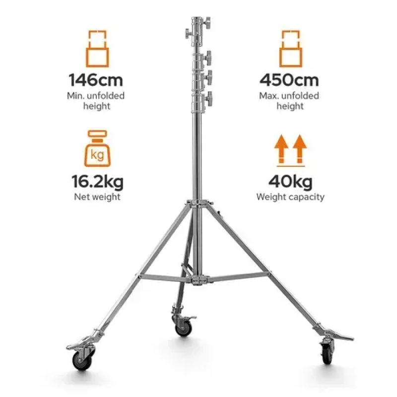Стойка студийная на колесах Godox SA5045 (до 450 см)