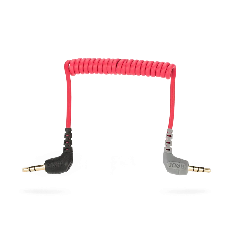 Кабель RODE SC7 3.5mm Right-Angle TRS to 3.5mm Right-Angle TRRS Coiled Adapter Cable for Smartphone