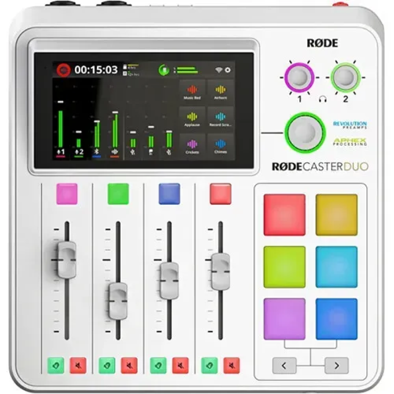 Консоль Rode RODECaster Duo Integrated Audio Production Studio (White) (RCDUO-W)