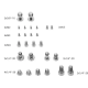 Набор винтов SmallRig Screw Set для наккамерных аксессуаров (AAK2326)