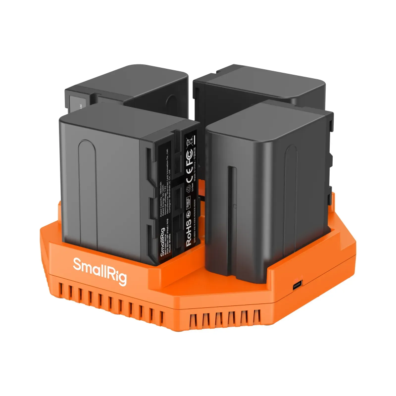 Зарядний пристрій SmallRig + 4 акумулятори NP-F970 (4834)