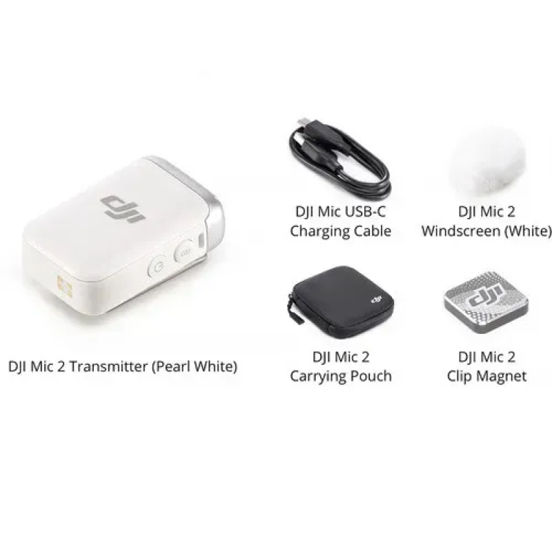 Передатчик DJI Mic 2 Transmitter Pearl White (CP.RN.00000329.01)