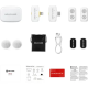 Беспроводная микрофонная система Hollyland LARK A1 Combo (IVORY WHITE) (на 2 человека) (USB‑C, Lightning)