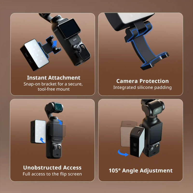 LED світло SmallRig RGBWW LED Video Light for DJI Osmo Pocket 3