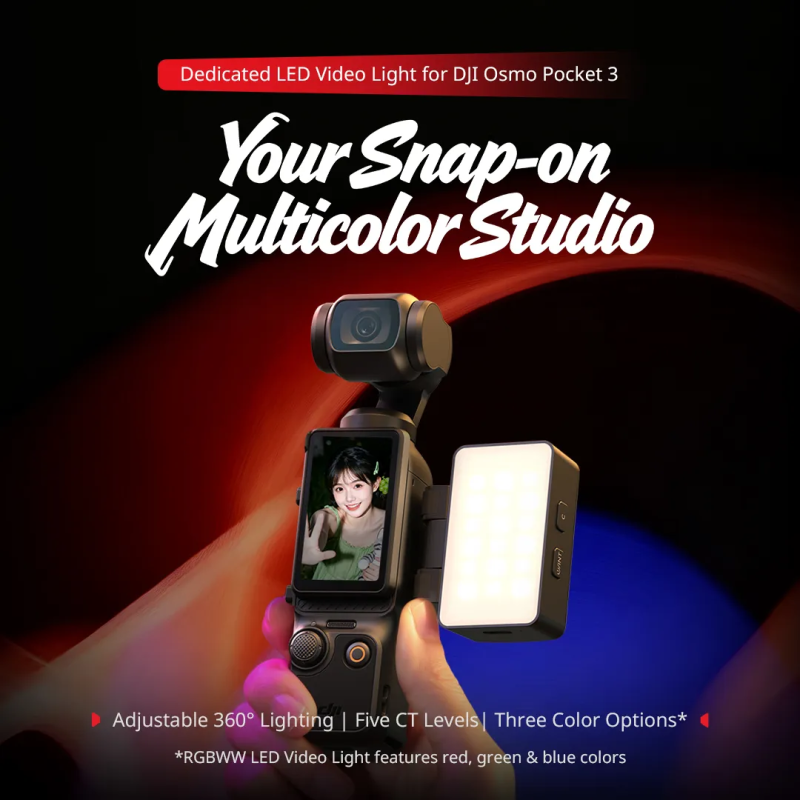 LED світло SmallRig RGBWW LED Video Light for DJI Osmo Pocket 3