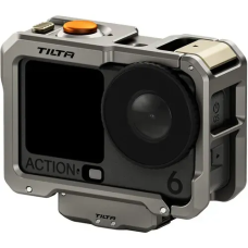 Клітка Tilta Camera Cage для DJI Osmo Action 6 + адаптер кріплення (Titanium Gray) (TA-T95-A-TG)