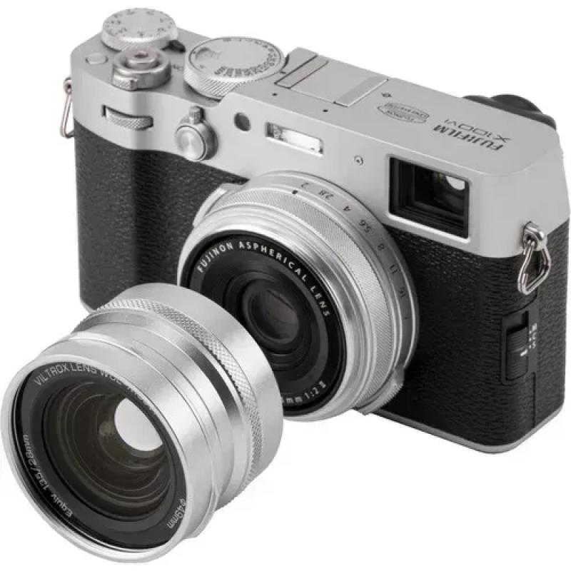 Ширококутний конверсійний об’єктив Viltrox WCL-X100VI (для Fujifilm X100) (Silver)