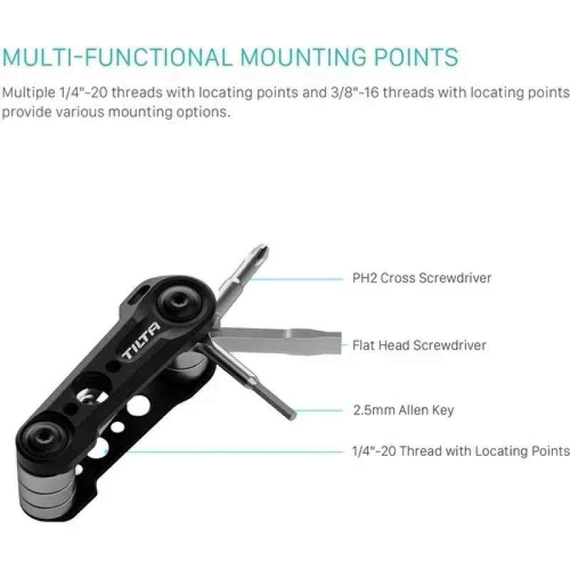 Мультитул Tilta Multi-Functional Mini Tool Kit (Titanium Gray) (TA-MMT-TG)