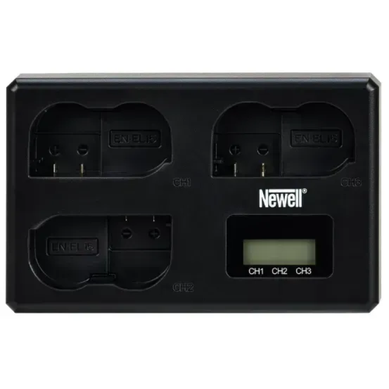 Тройное зарядное устройство Newell TT‑USB‑C для аккумуляторов EN‑EL15 (NL4806)