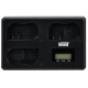 Тройное зарядное устройство Newell TT‑USB‑C для аккумуляторов EN‑EL15 (NL4806)
