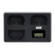 Потрійний зарядний пристрій Newell TT‑USB‑C для акумуляторів LP‑E6 (NL4805)