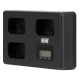 Тройное зарядное устройство Newell TT‑USB‑C для аккумуляторов NP‑FW50 (NL4804)