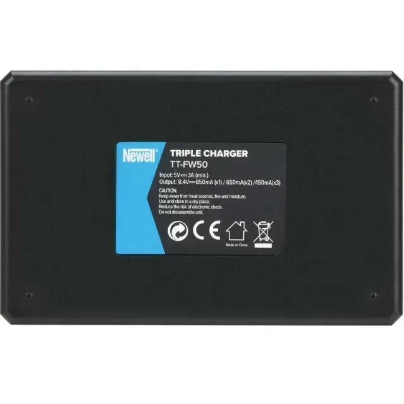 Тройное зарядное устройство Newell TT‑USB‑C для аккумуляторов NP‑FW50 (NL4804)