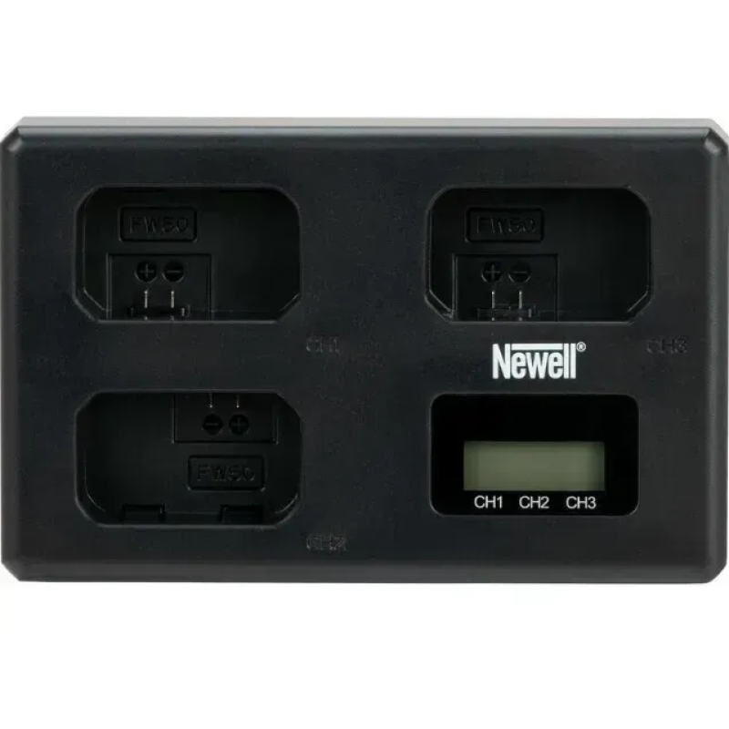 Тройное зарядное устройство Newell TT‑USB‑C для аккумуляторов NP‑FW50 (NL4804)