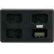 Тройное зарядное устройство Newell TT‑USB‑C для аккумуляторов NP‑FW50 (NL4804)