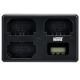Тройное зарядное устройство Newell TT‑USB‑C для аккумуляторов NP‑FZ100 (NL4803)