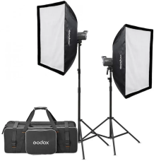 Набір LED світла Godox Litemons LA200D-K2 з стійками і софтбоксами (Daylight) (2 шт)