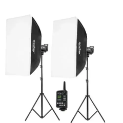 Набір студійного обладнання Godox MS300-E (2xMS300, аксесуари)