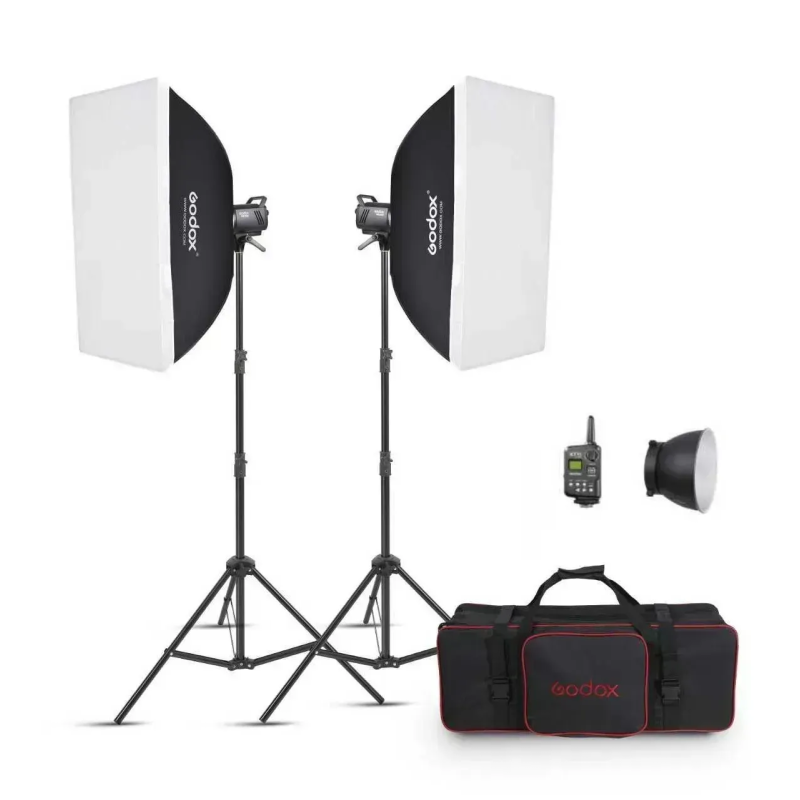 Набор студийного оборудования Godox MS300-E (2xMS300, аксессуары)