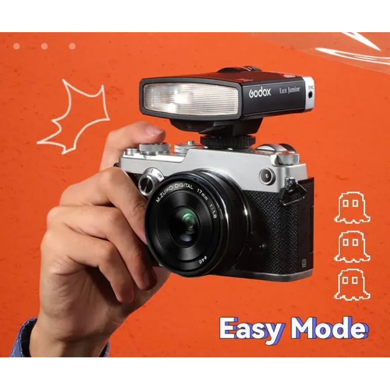 Накамерний спалах Godox Lux Junior Retro Camera Flash (Black)