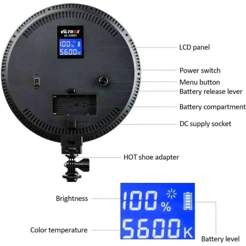 LED панель Viltrox VL‑500T (Bi‑Color)