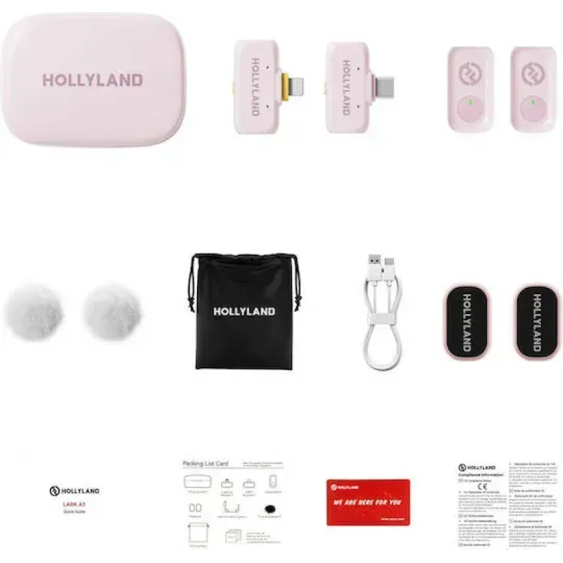Мікрофон Hollyland Lark A1 Combo (Cloud Pink)